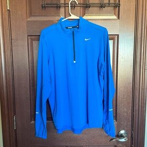 Men’s 1/4 zip long sleeve Nike Dri-Fit shirt Med